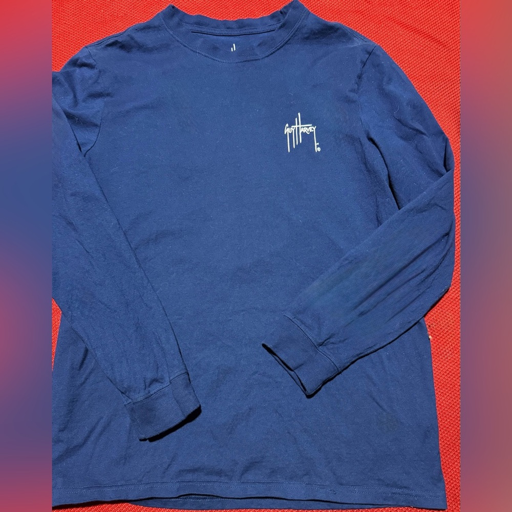 Guy Harvey Deep Blue Long Sleeve Shirt
